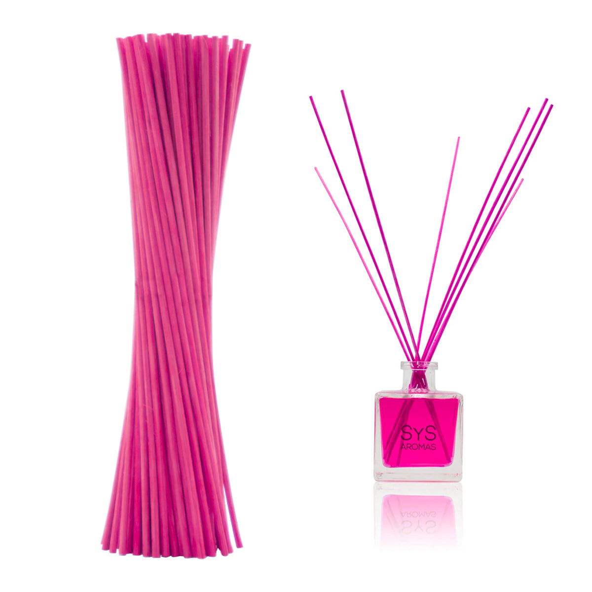 Varillas Difusor SYS 50 Uds | Ratán Natural Rosa | Mikado | Alta Absorción | 2,5 mm X 25 cm_1