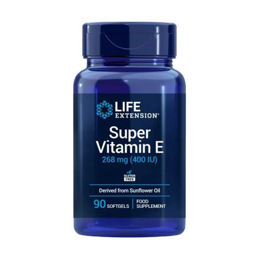 Super Vitamin E 268 mg 400 IU, Life Extension 90 perlas