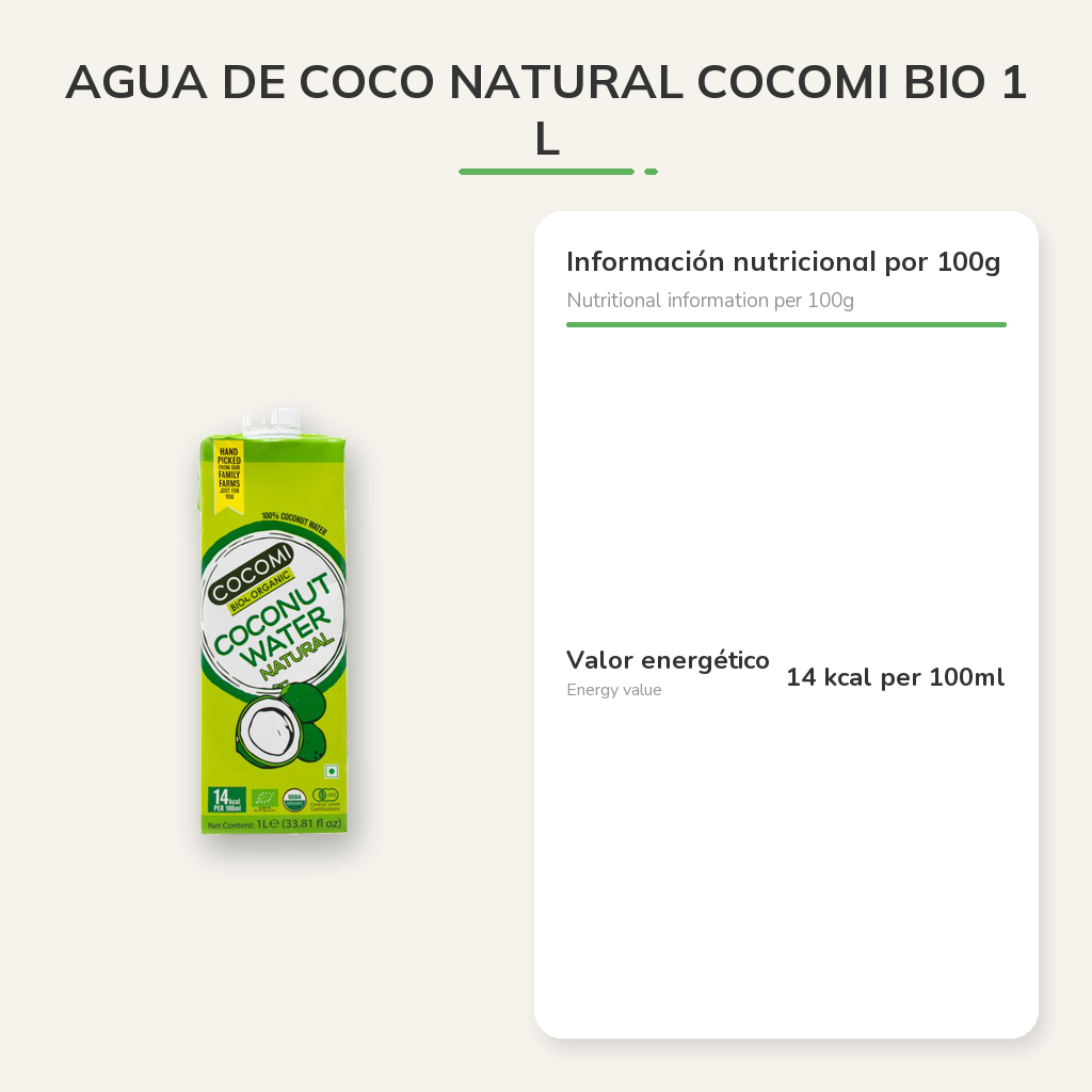 Información nutricional