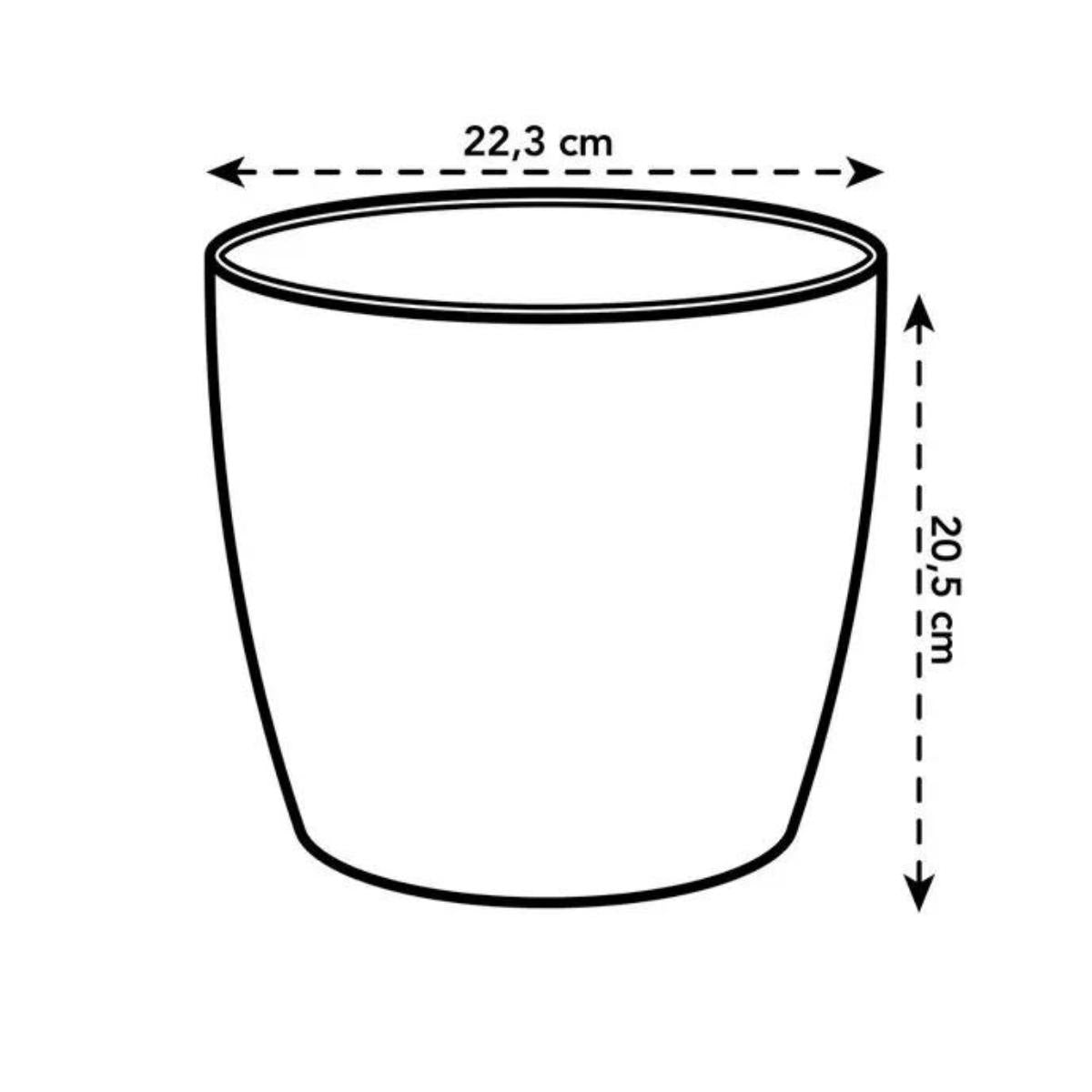 Macetero reciclado Coffee Collection Round Elho 22 cm