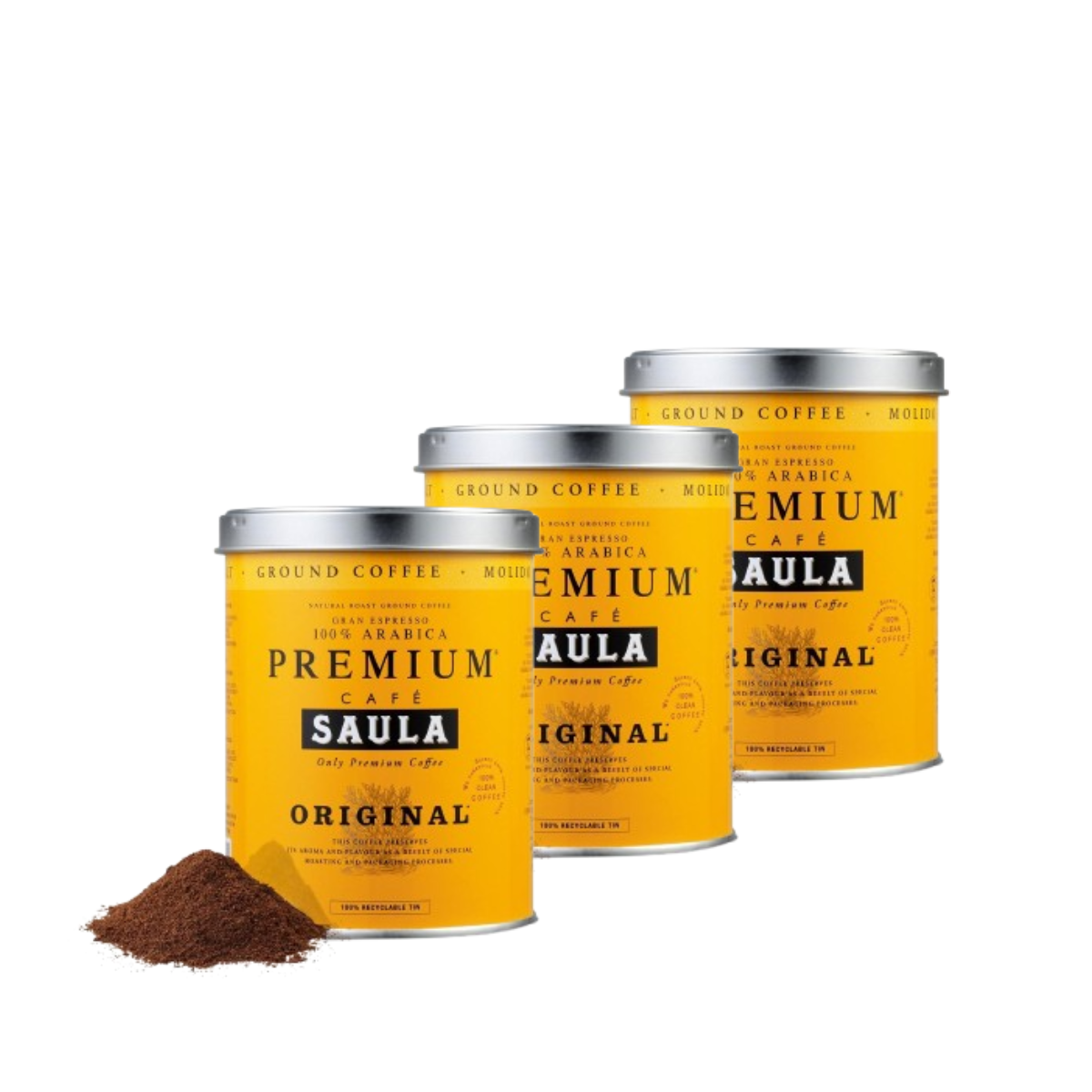 Pack x 3 gran espresso premium original Blend molido 250g