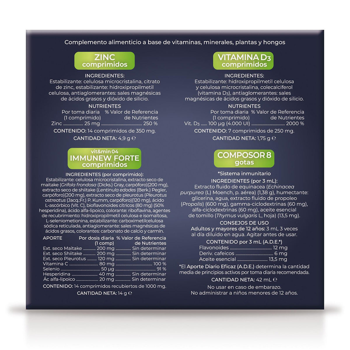 Kit inmunitario mantenimiento, Soria Natural