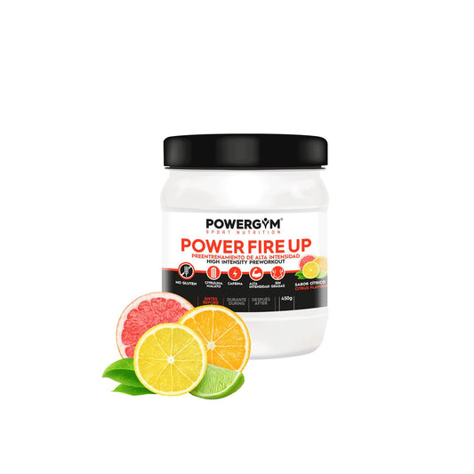 Pre-entreno Power Fire Up Powergym  Cítricos 810 g