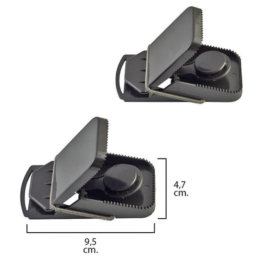 Trampa Ratones Plastico 9.5 X 4.7 Cm. (bolsa 2 Unidades)