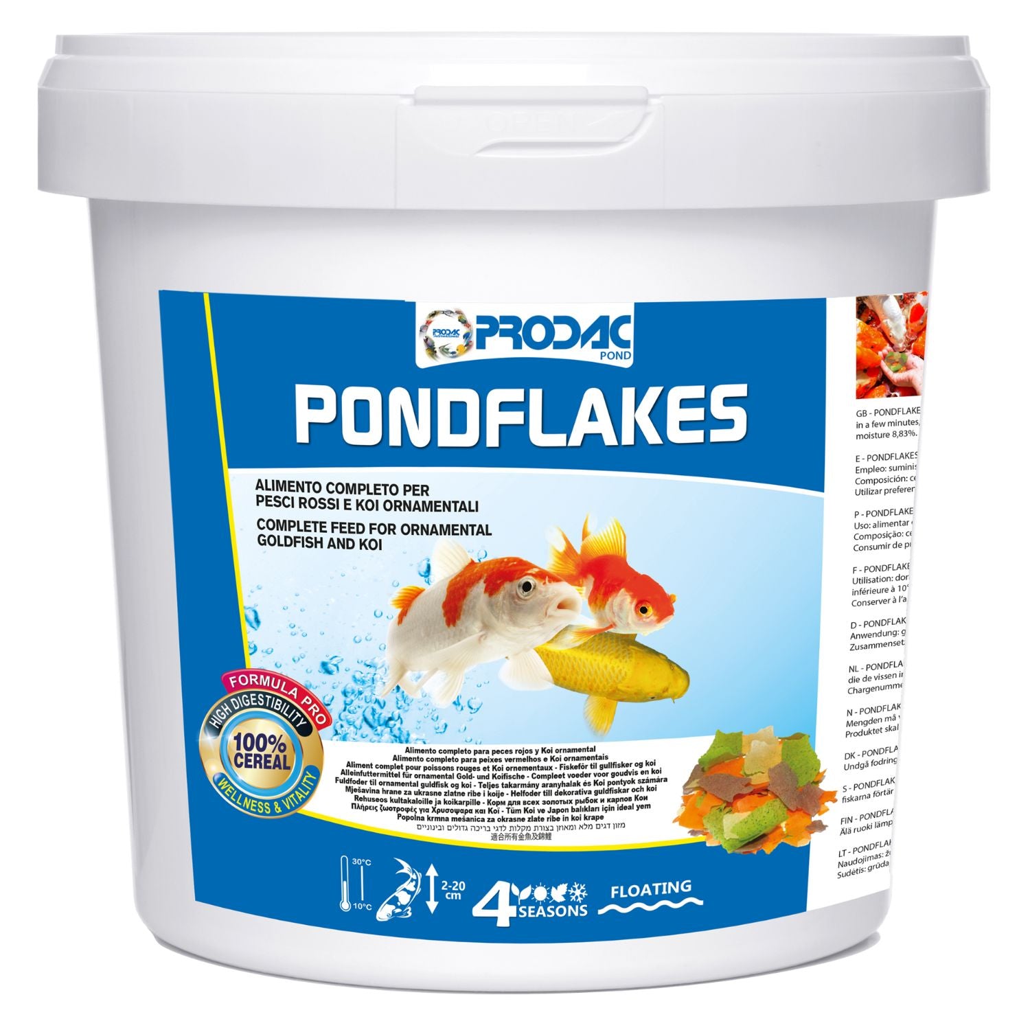 Alimento Para Peces De Estanque En Escamas Pondflakes 1 Kg