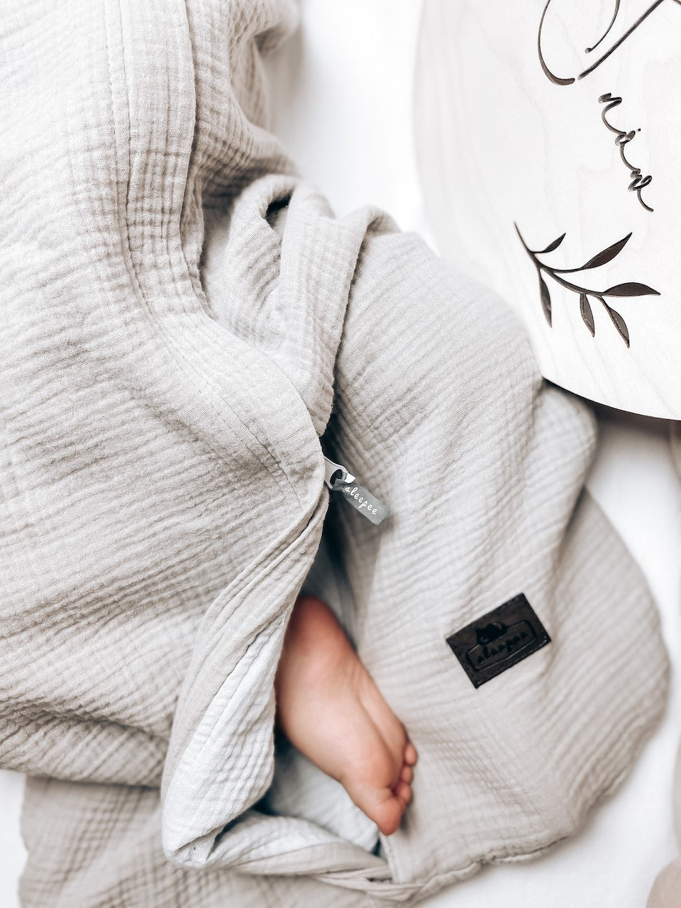 Saco De Dormir Bebe Reversible T-s Muselina 0-4m Petrol