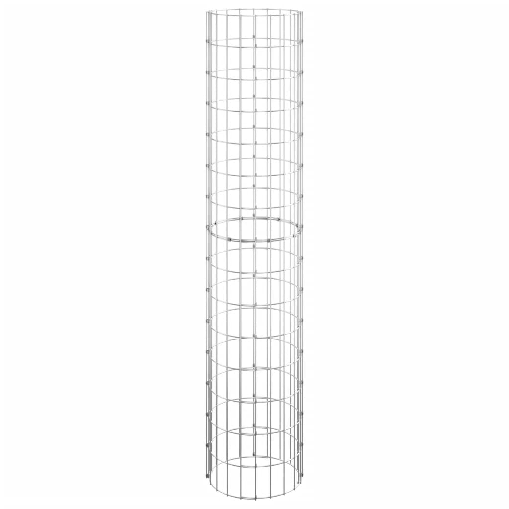 Poste Circular De Gaviones Acero Galvanizado Ø30x150 Cm / Vetonek_5