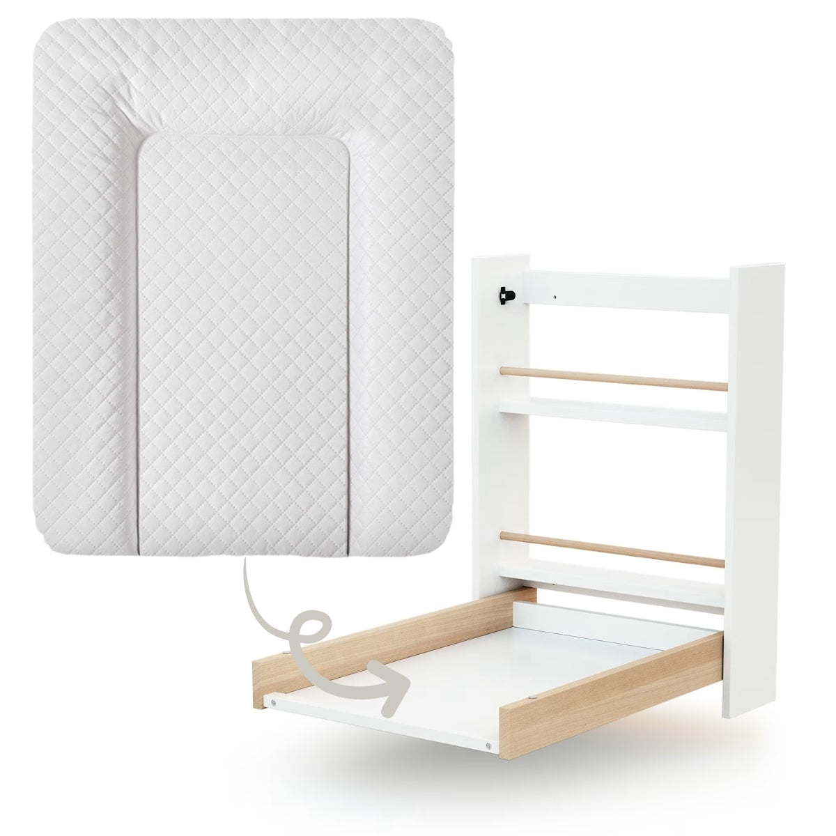 Caro Premium Line Cambiador Blando Para Comoda 50 X 70 Cm  Blanco