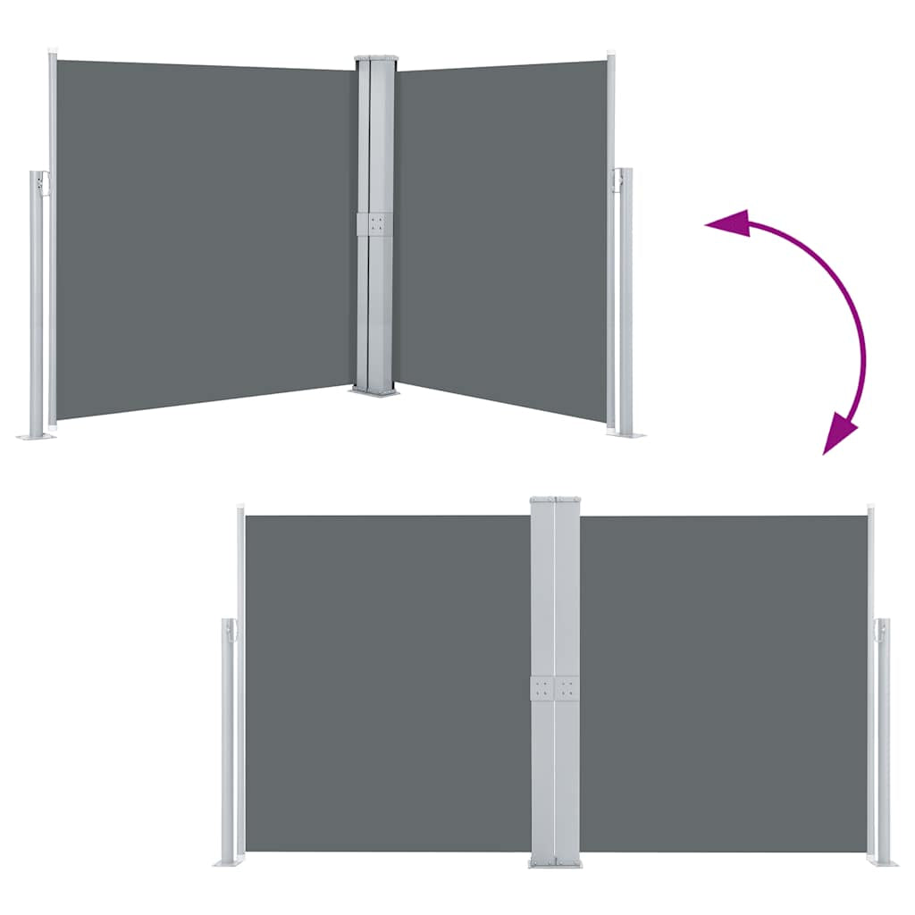 Vidaxl Toldo Lateral Retráctil Gris Antracita 140x600 Cm_4