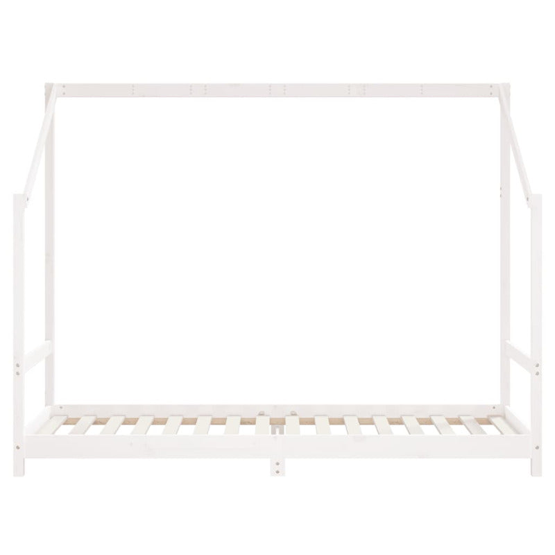 Vidaxl Estructura De Cama Para Niños Madera Pino Blanco 2x(90x200) Cm_5