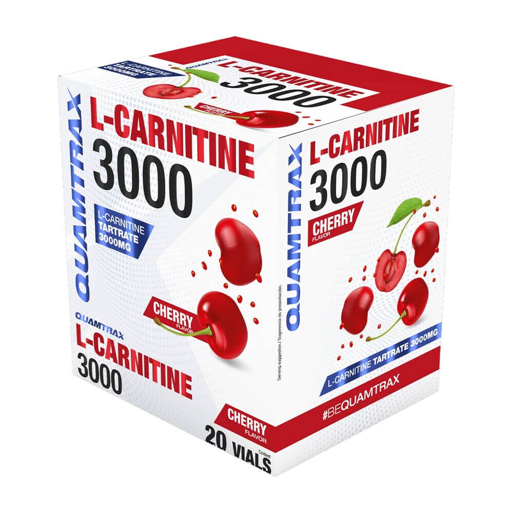 L-carnitina 3000 - 20 Viales - Cereza - L-carnitina - Quamtrax_0