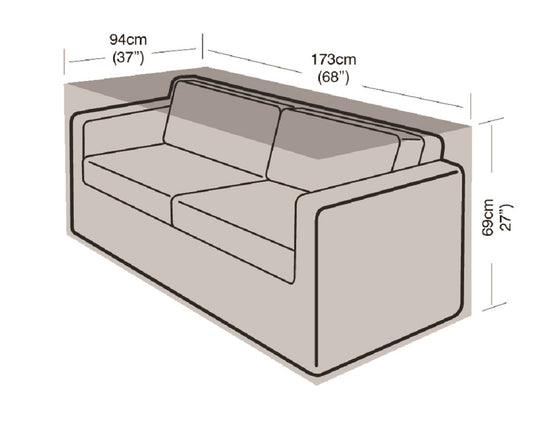 Funda Sofa De Jardín 2-3 Plazas Grande Easy-cover
