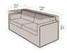 Funda Sofa De Jardín 2-3 Plazas Grande Easy-cover
