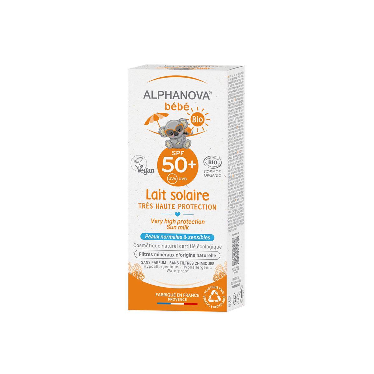 Protector Solar Ecológico Bebé SPF 50+ Alphanova 50 ml
