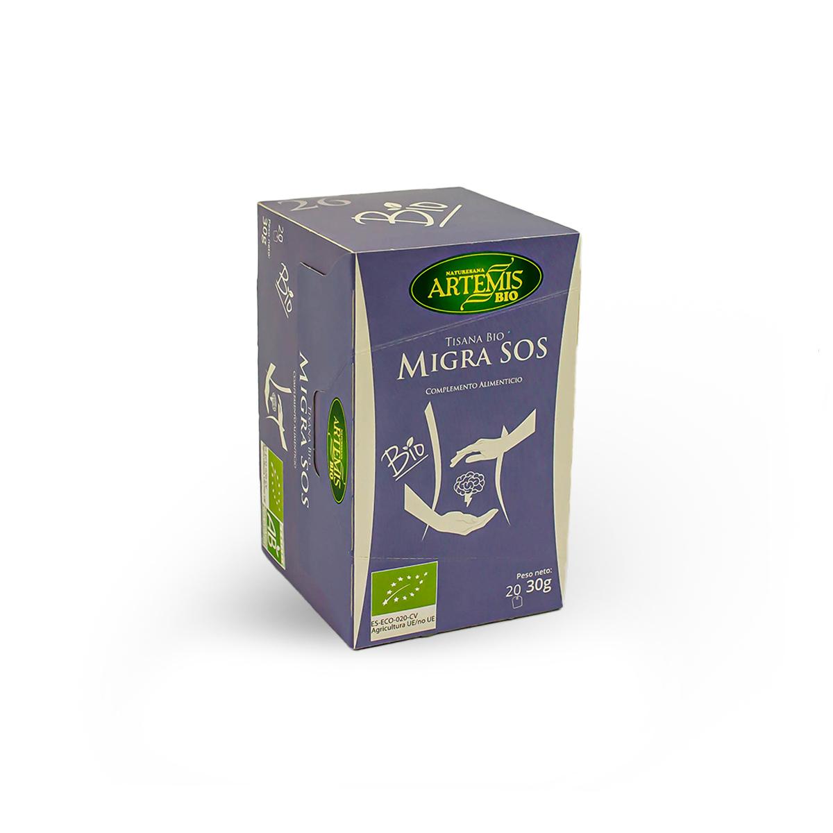 Tisana Migra SOS Eco Artemis, 20 filtros.