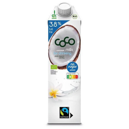 Coco MILK (Leche de coco) 3,8% mat.grasa BIO 1l Dr.antonio martins