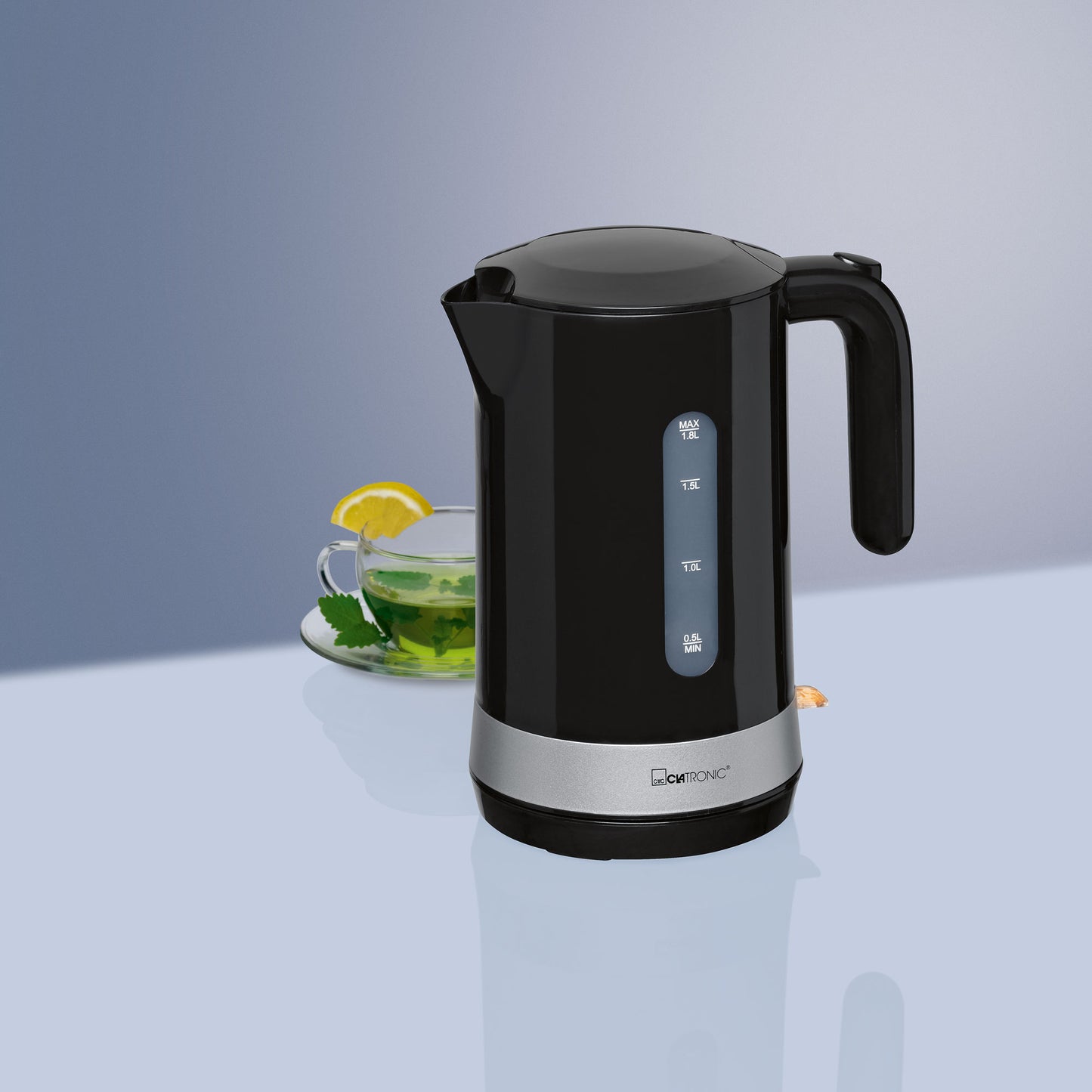 Hervidor Agua Eléctrico, 1,8 L, Sin Bpa, Resistencia Oculta, Inalámbrico, Apagado Automático Clatronic Wk 3452, 2200w