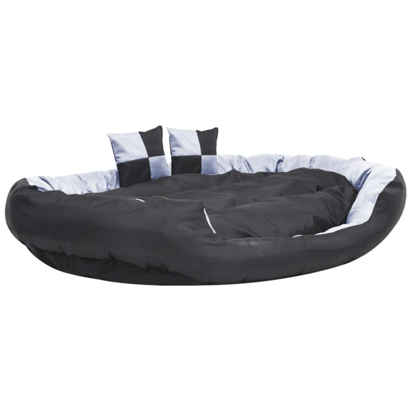 Vidaxl Cojín Para Perro Reversible Y Lavable Gris Y Negro 150x120x25 Cm_5