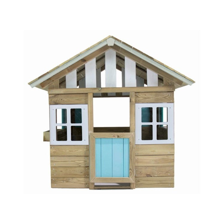 Casita De Madera Masgames Lollipop Azul Sin Suelo De Madera.