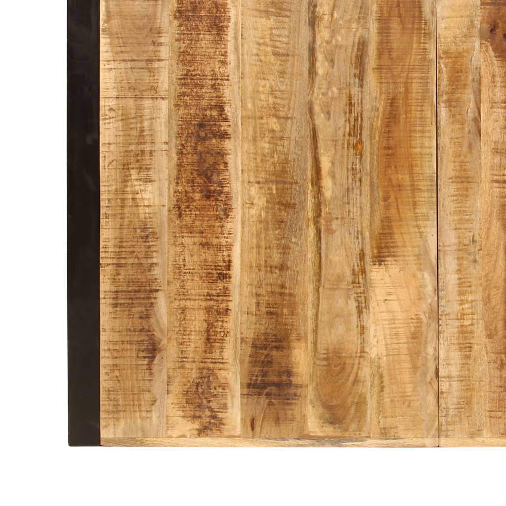 Mesa De Comedor De Madera Maciza De Mango Rugosa 180 Cm_4