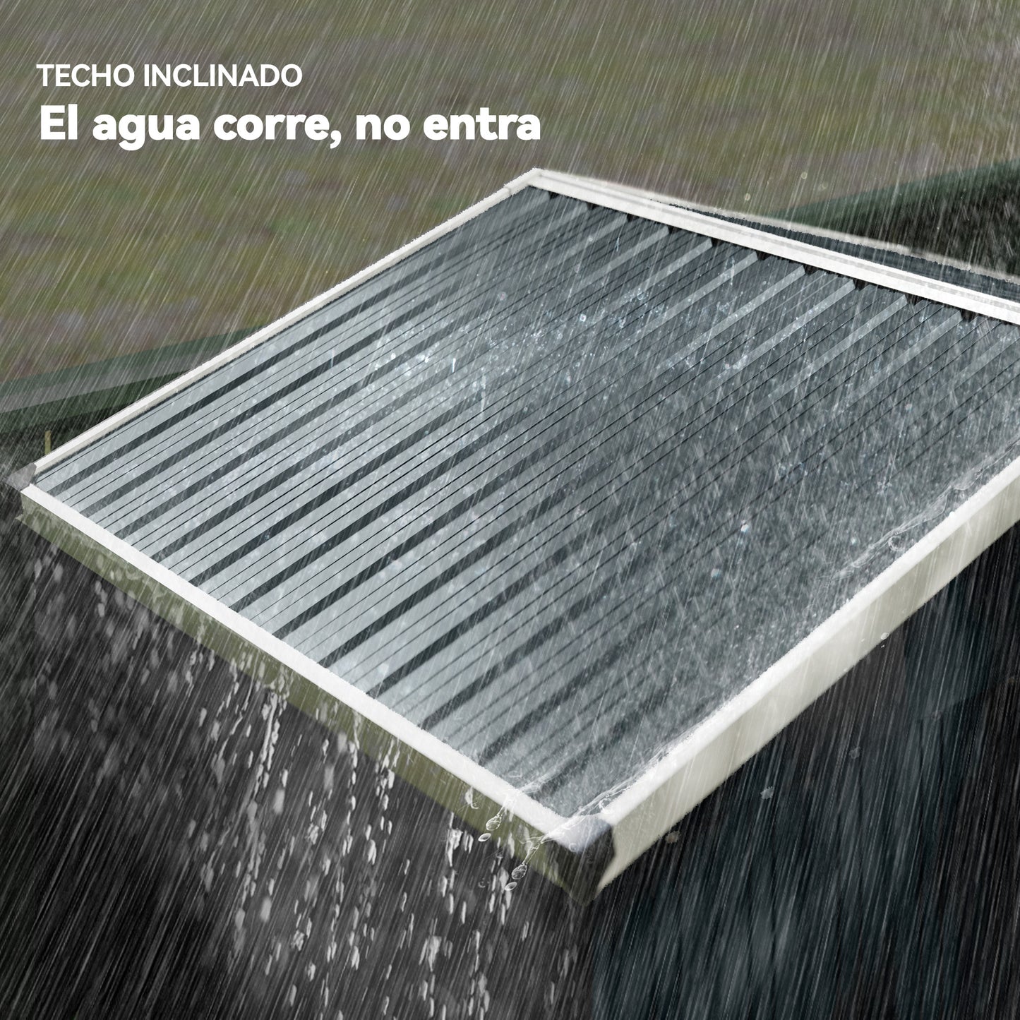Outsunny Caseta De Jardín Exterior 1,1 M² 136x87x176 Cm Puerta Corredera Gris_5