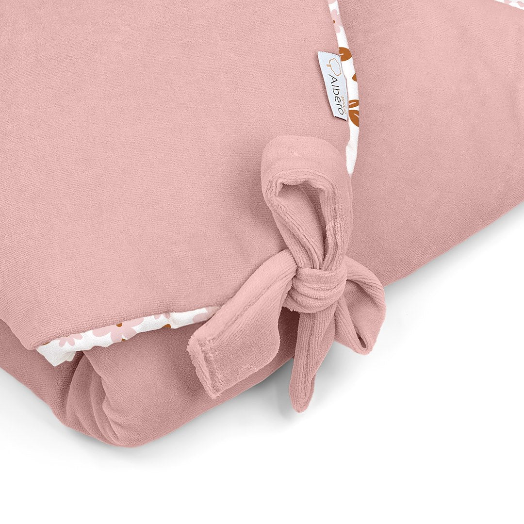 Saco Capazo Bebé Velour Retro Flower