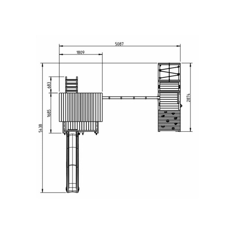 Parque Infantil Masgames Pagoda Xl Con Challenger.