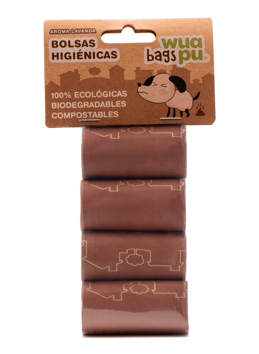 Wuapu 4 Rollos Bolsas Biodegradables