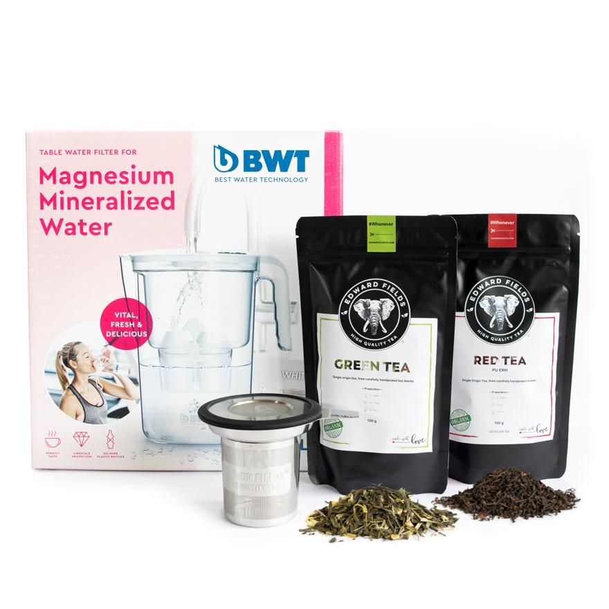 Pack Jarra Vida BWT + Té verde EFT + Té Rojo EFT + Infusor EFT