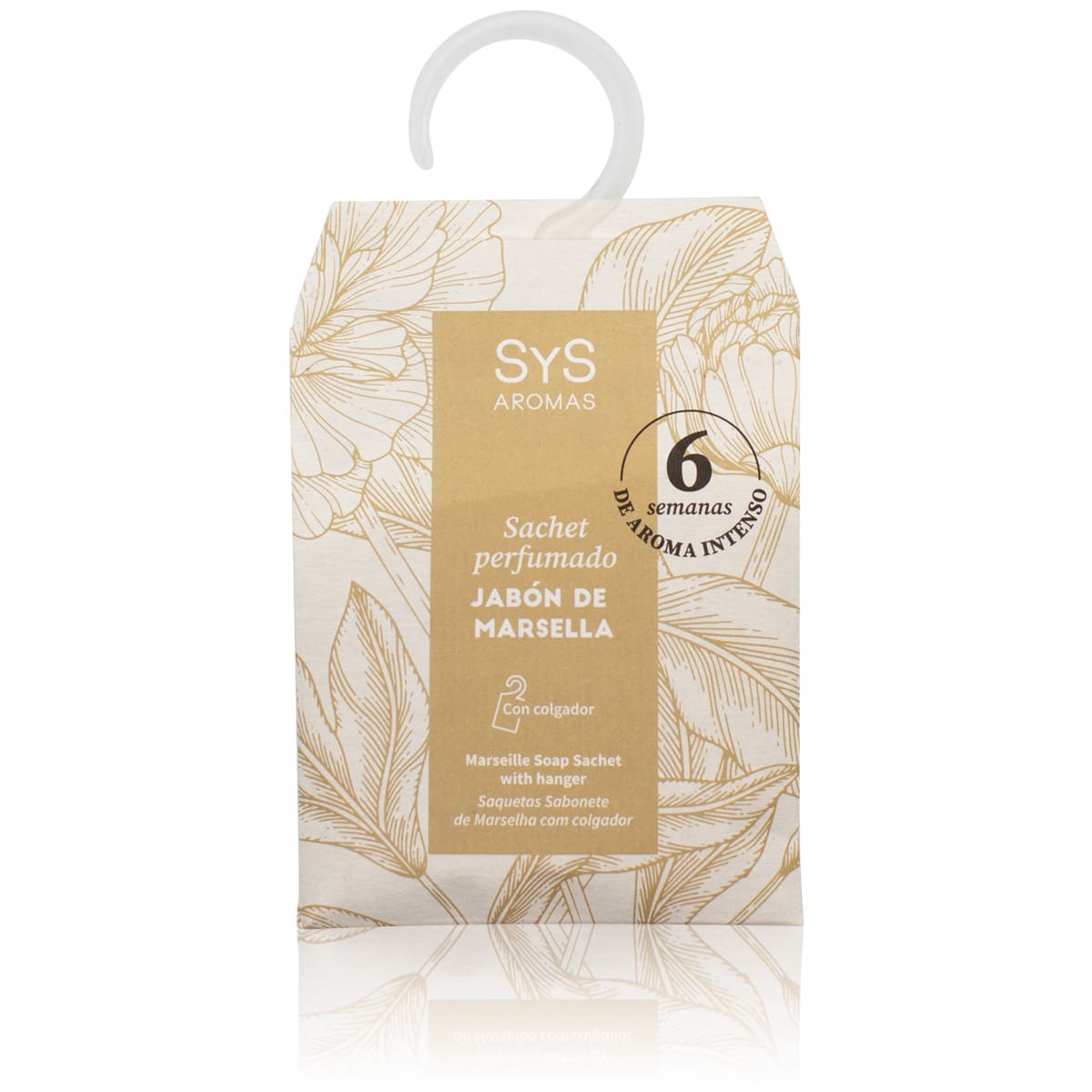 Ambientador de Armario Sachet Perfumado Jabón de Marsella SYS Aromas 12 g | Fresco y Limpio | Neutraliza Olores_0