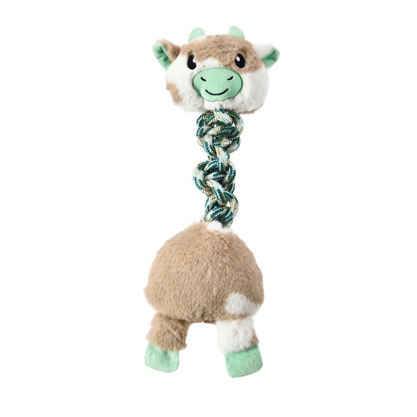 Juguete De Peluche Y Cuerda Anudada Para Perro Wuapu, Diseño Vaca De 44cm_0