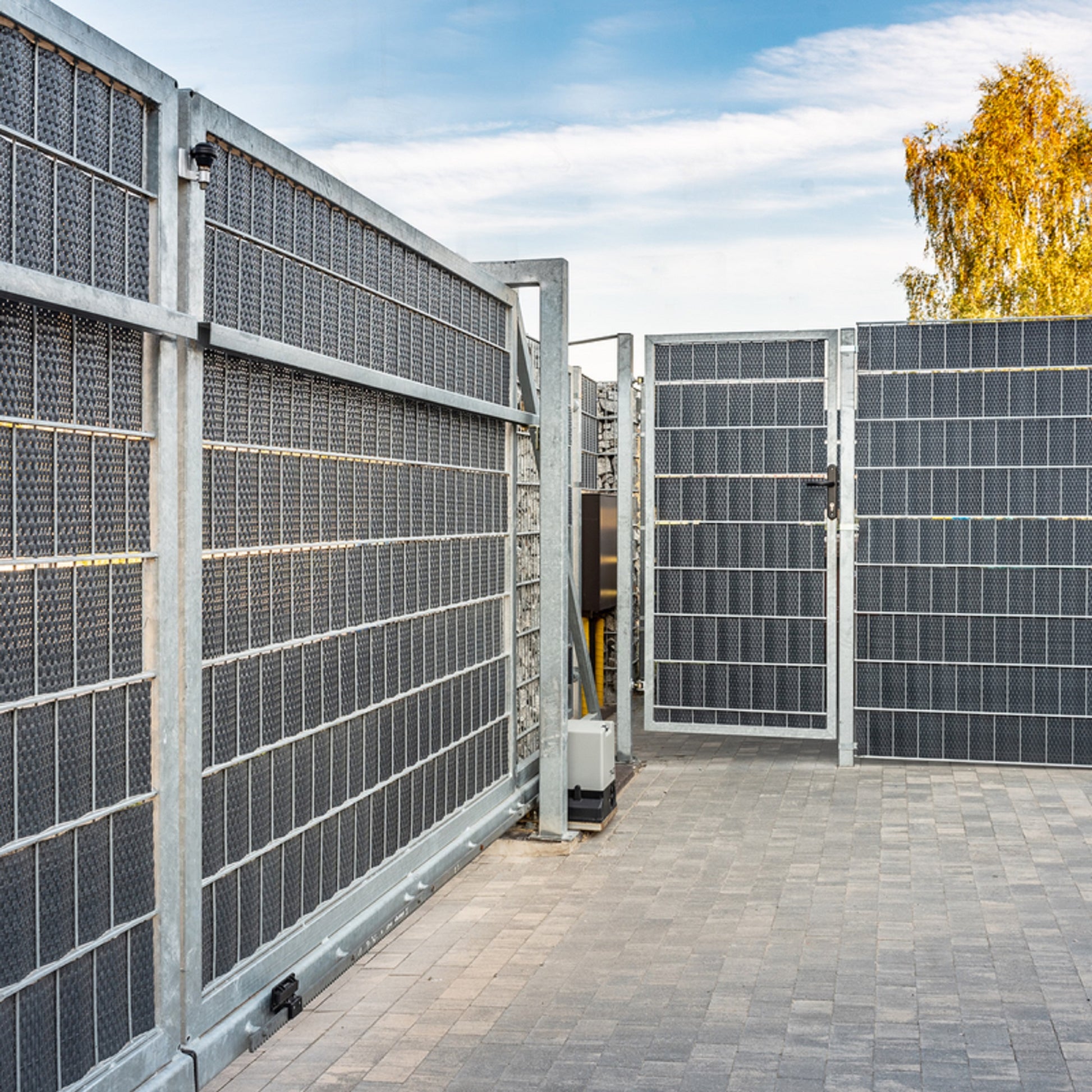 Banda De Ocultación De Polirattán Para Valla Antracita.