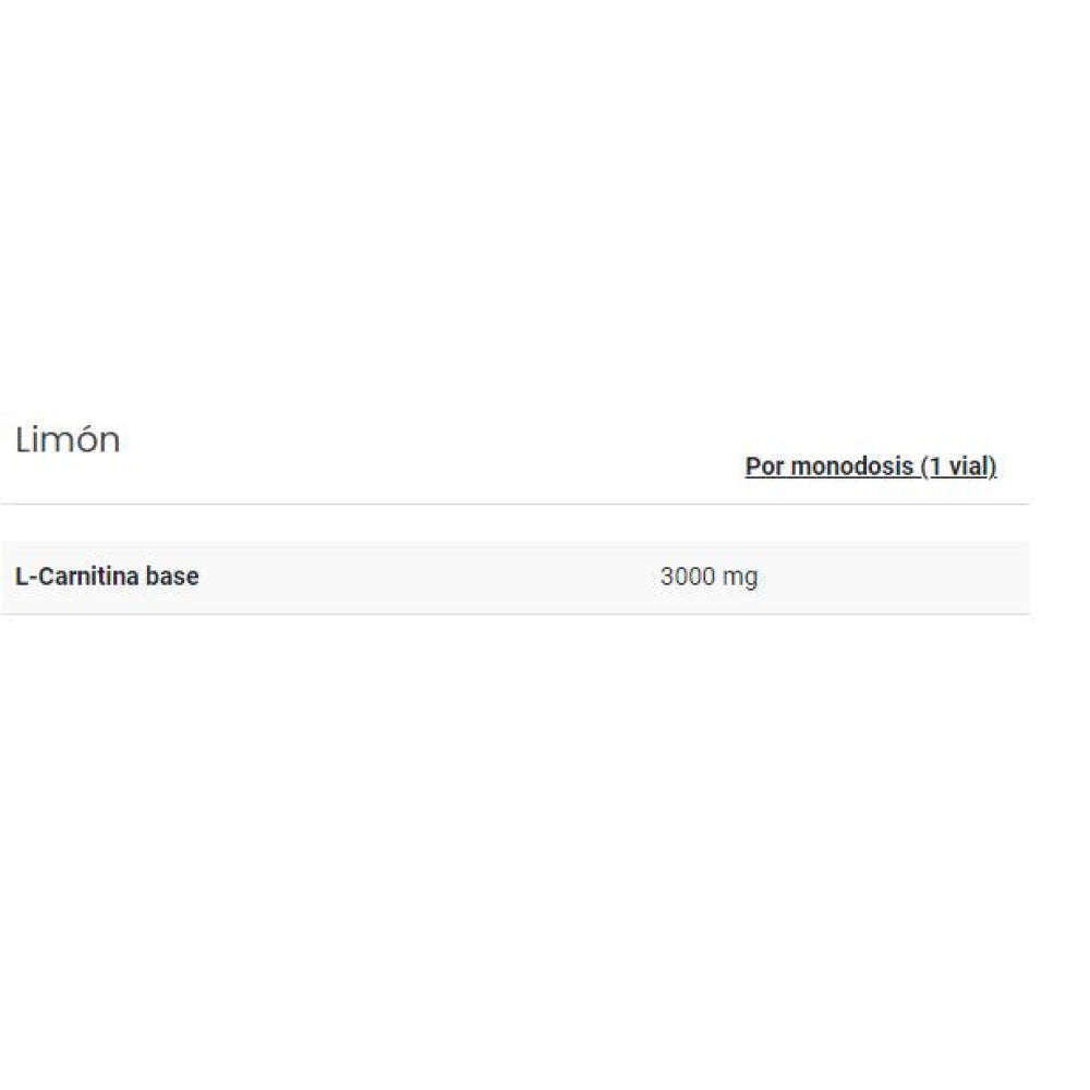 L-carnitine 3000 20 Viales Limón_1