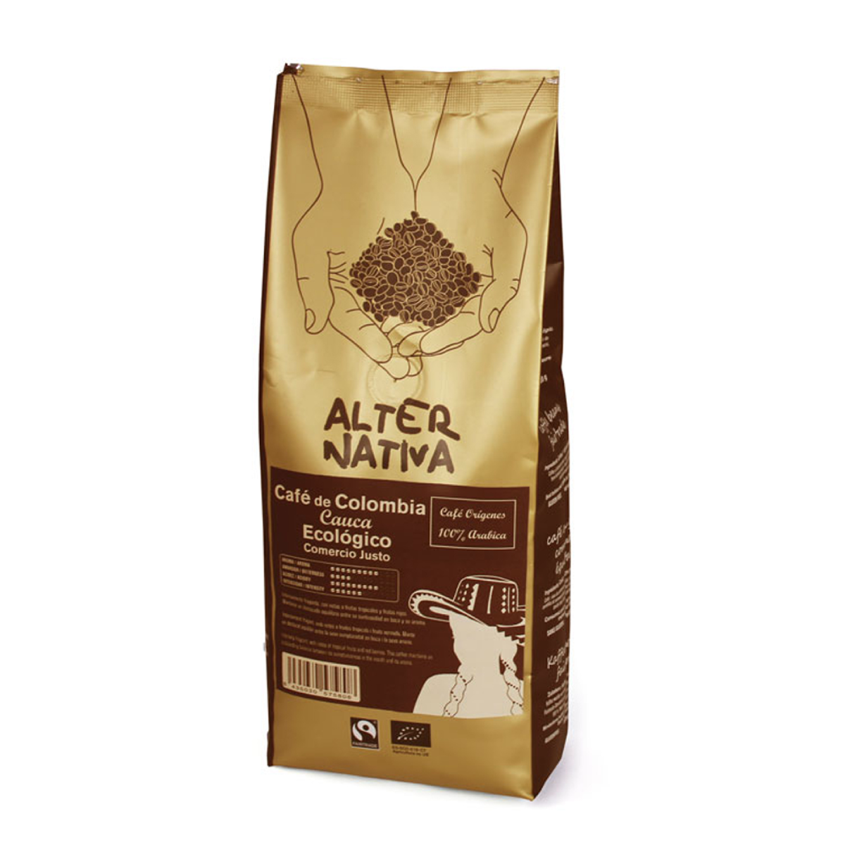 Café grano Origen Colombia Cauca BIO 500g