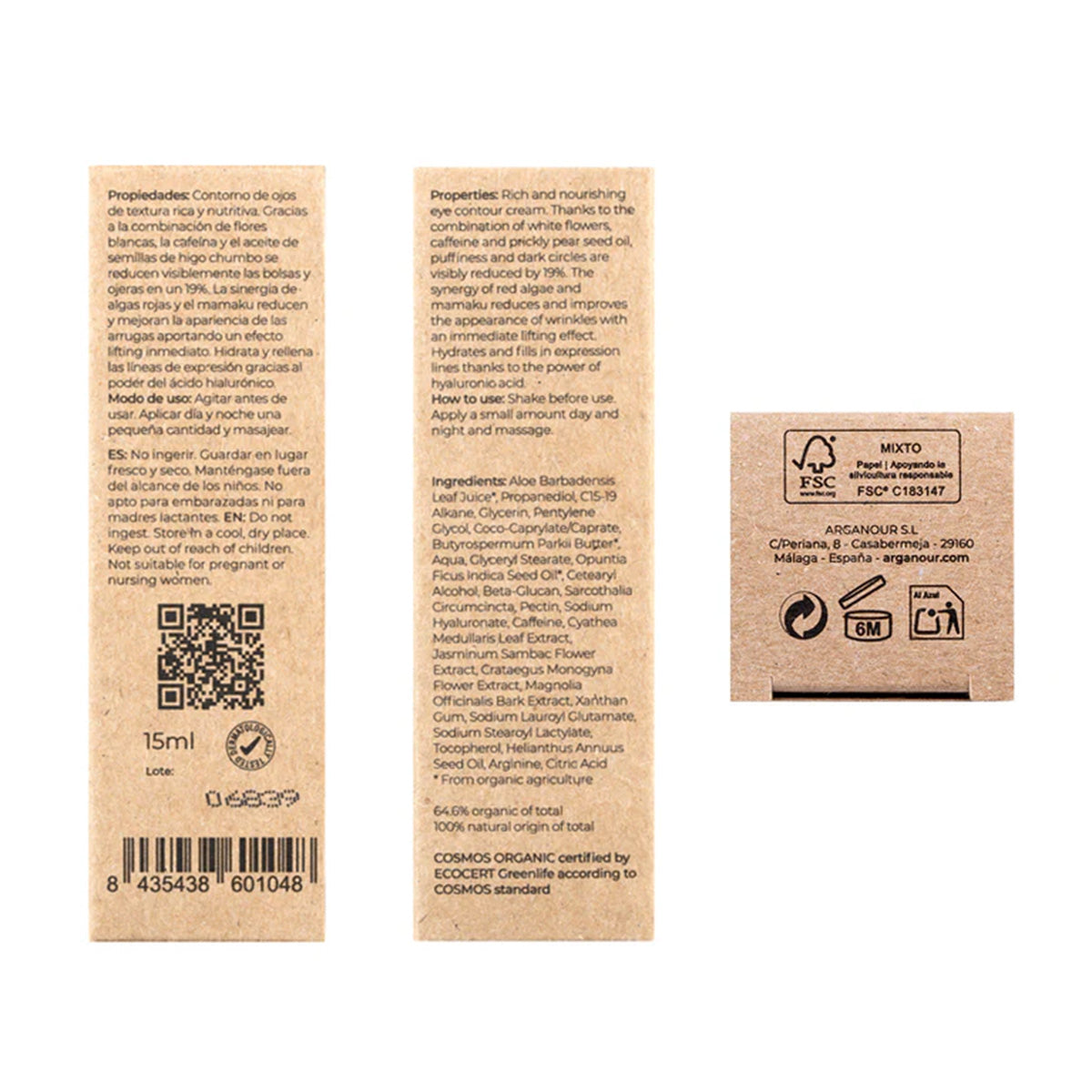 Elixir contorno de ojos 15ml Arganour