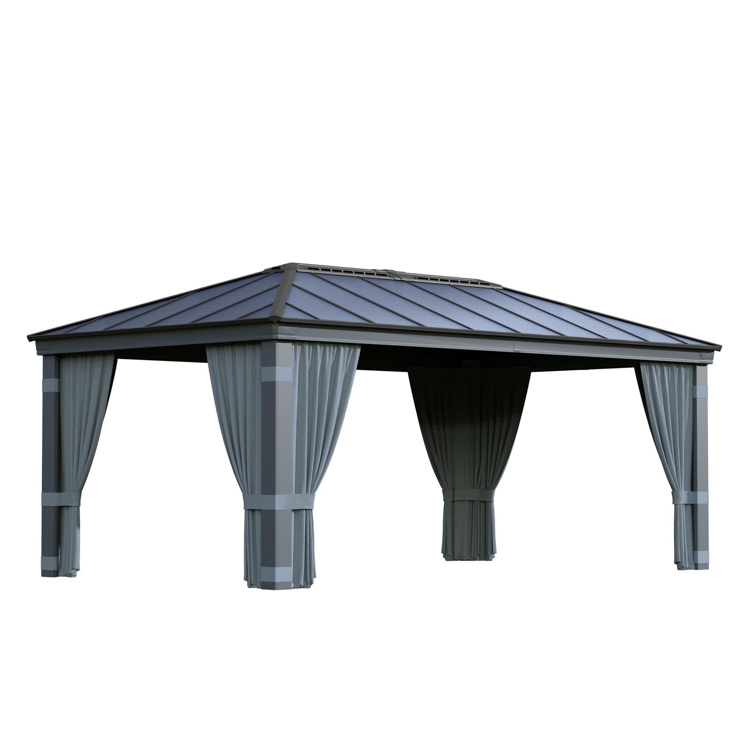 Set Cortinas para gazebo cenador Dallas 360x611 cm