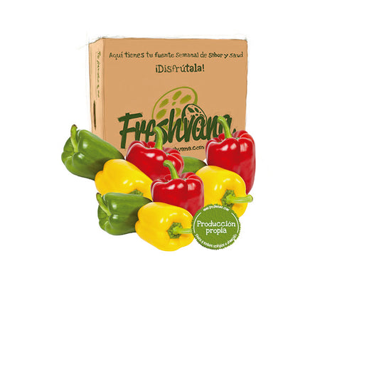 Caja De Pimientos California Mix Ecológico Freshvana 3 Kg