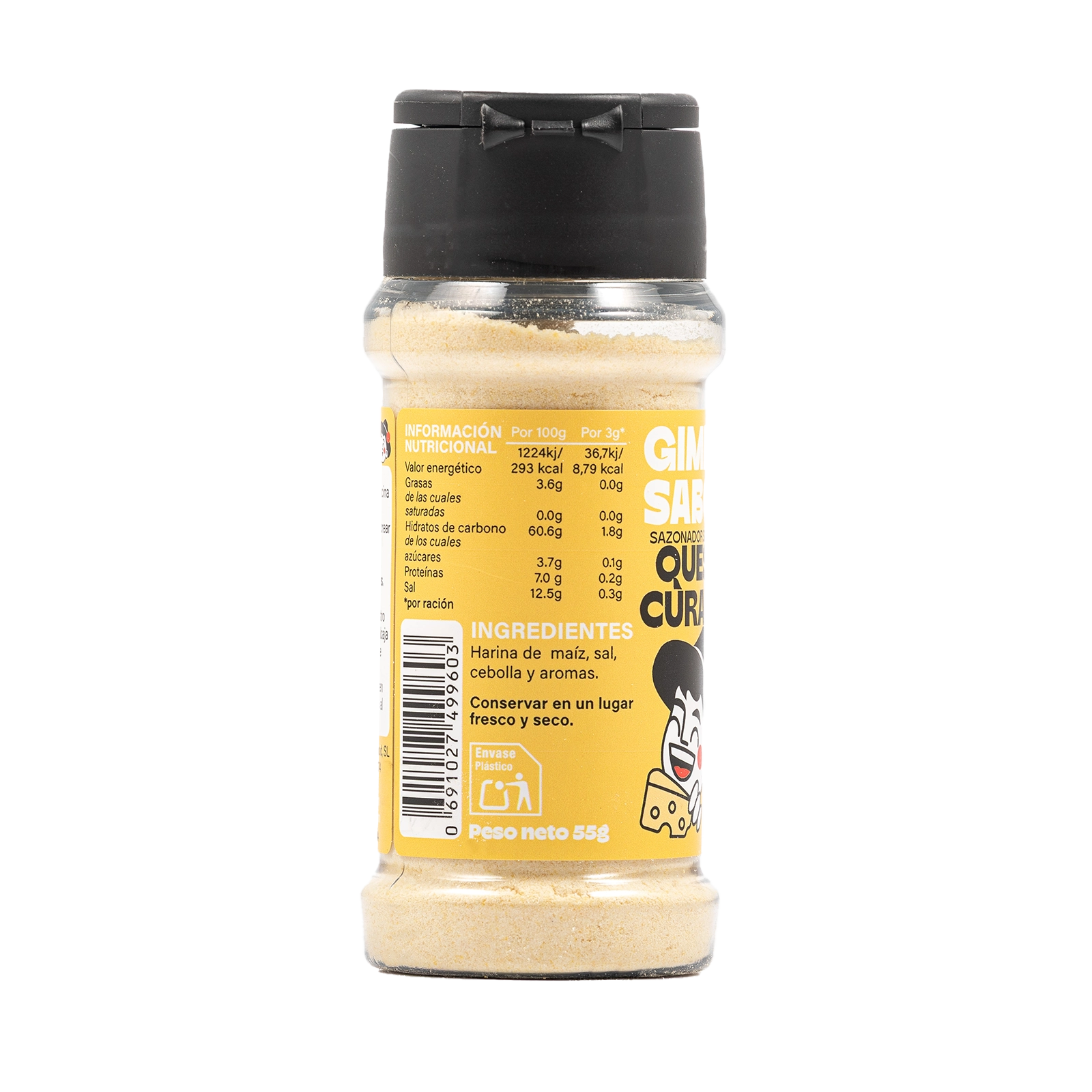 Sazonador vegetal sabor queso curado