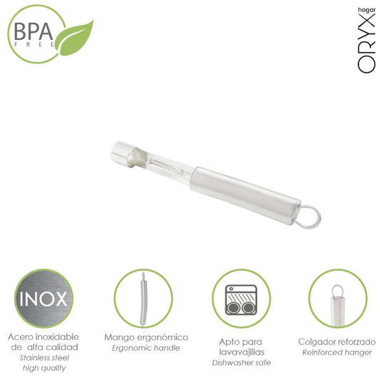 Descorazonador Manzanas / Frutas Acero Inoxidable 2 X 19,5 (alt.) Cm.