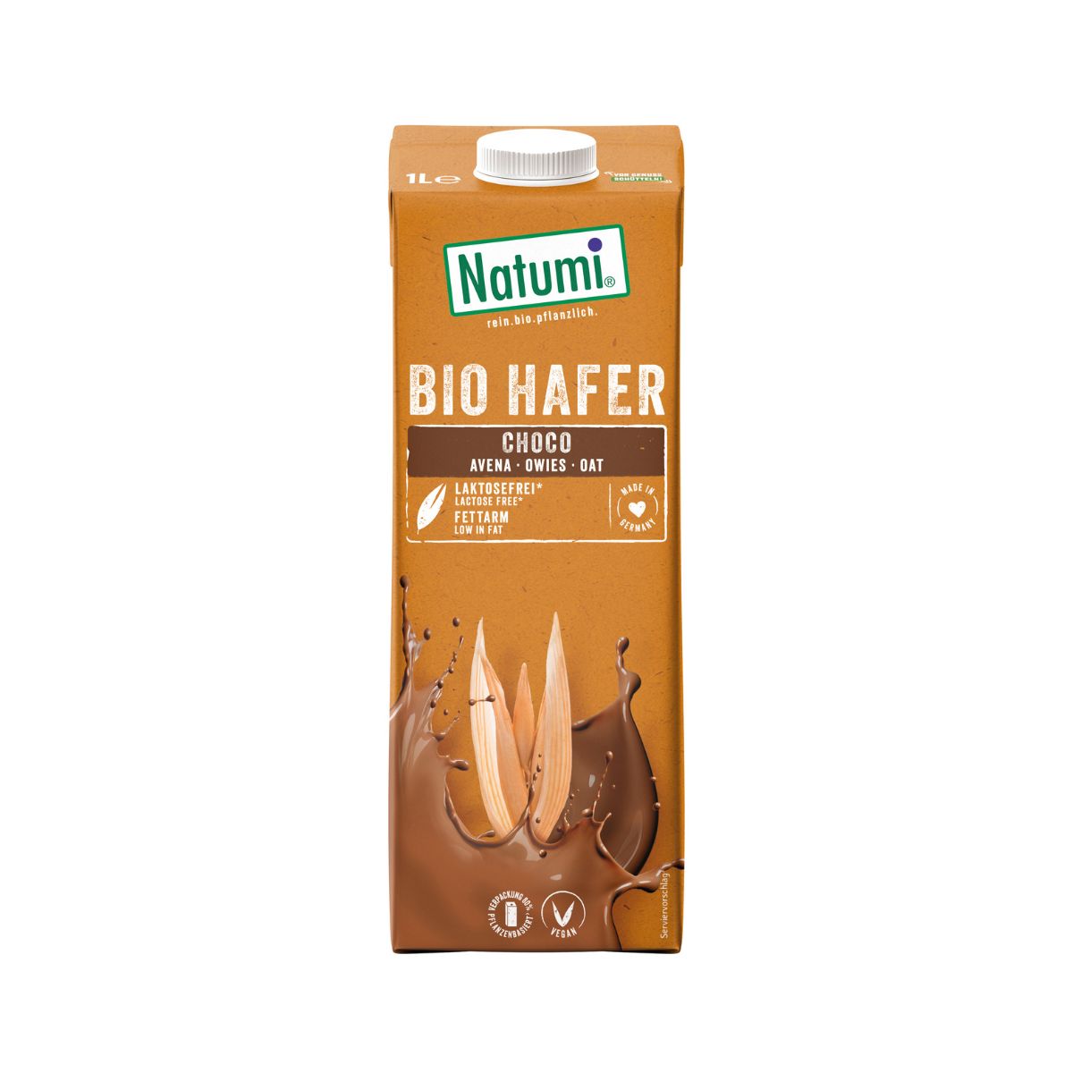 Pack 12 x Bebida de Avena Choco BIO Natumi 1 L