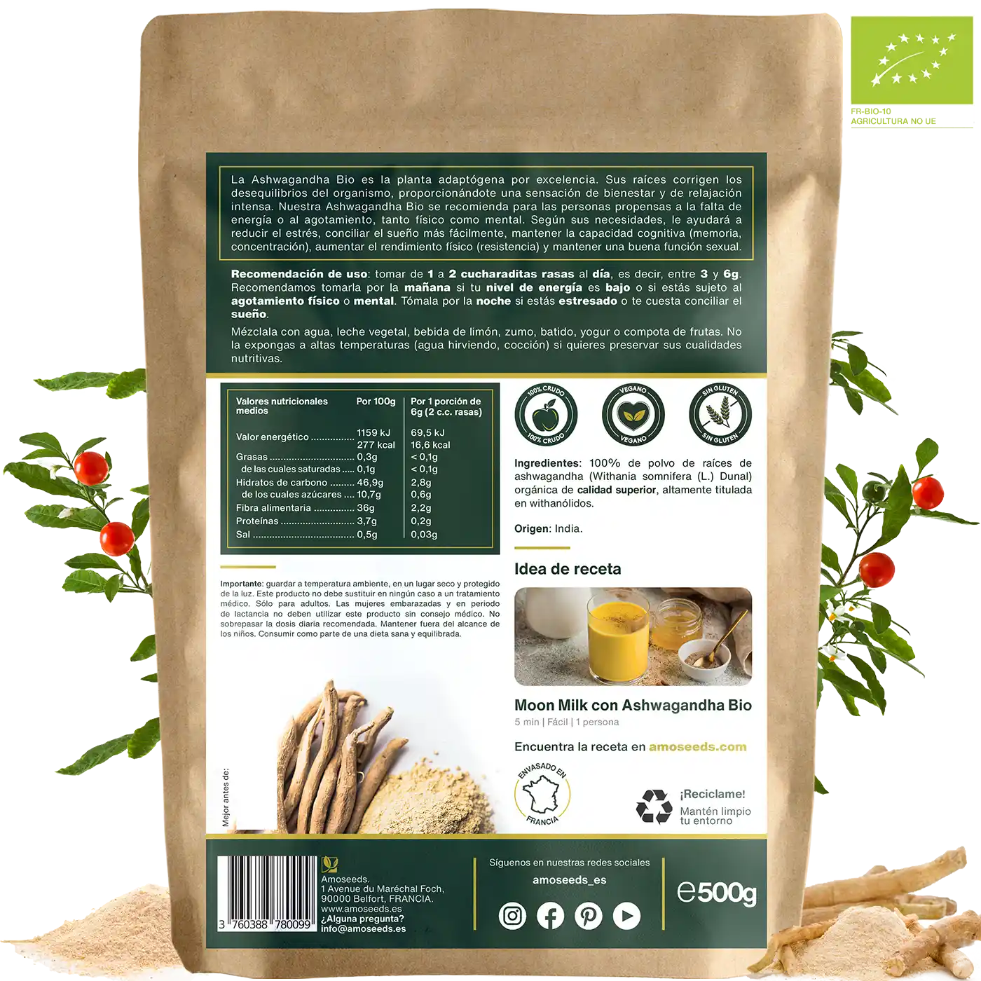 Ashwagandha En Polvo Bio 500g_4