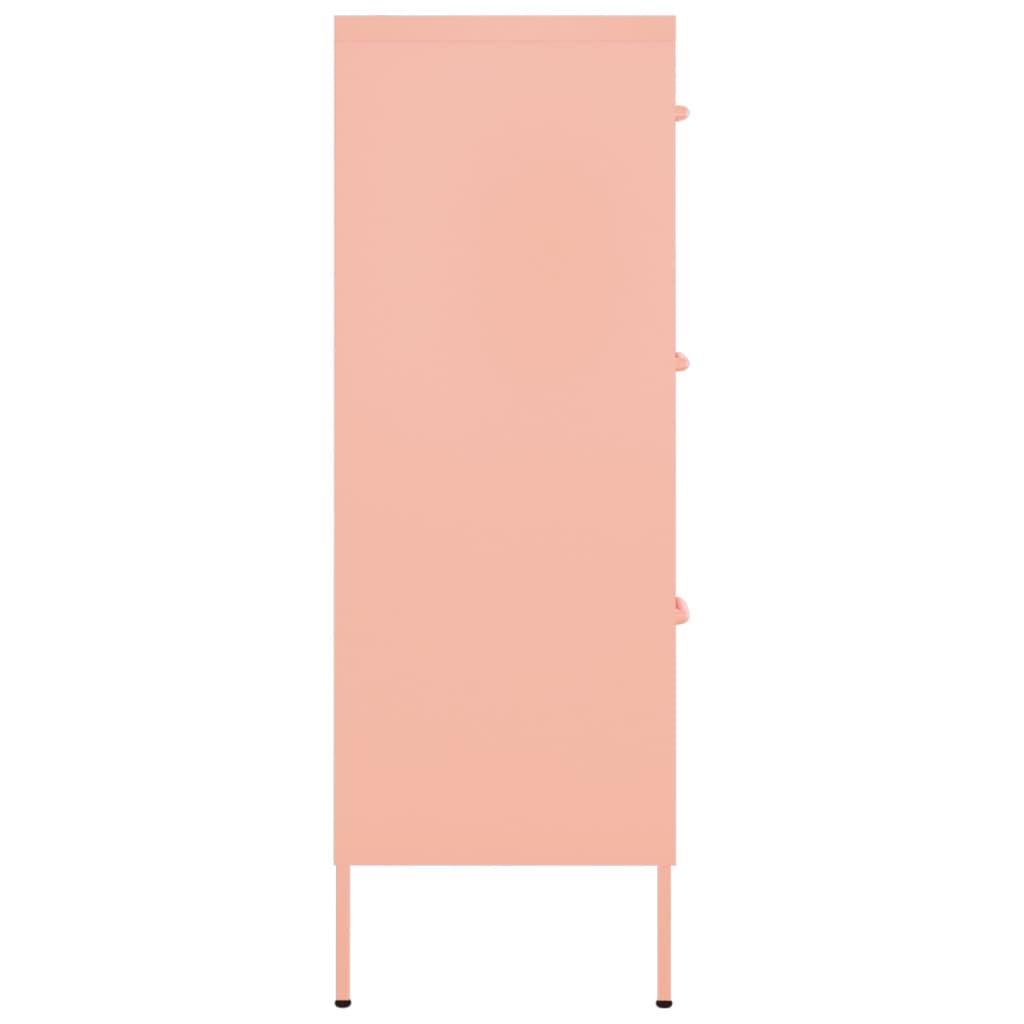 Armario De Almacenamiento Acero Rosa 80x35x101,5 Cm_3