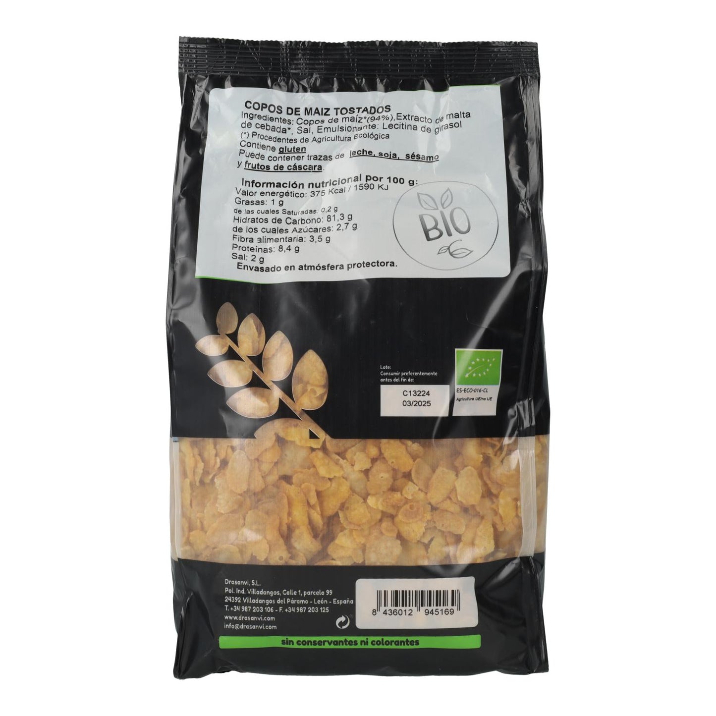 Corn flakes bio Ecosana 320 g