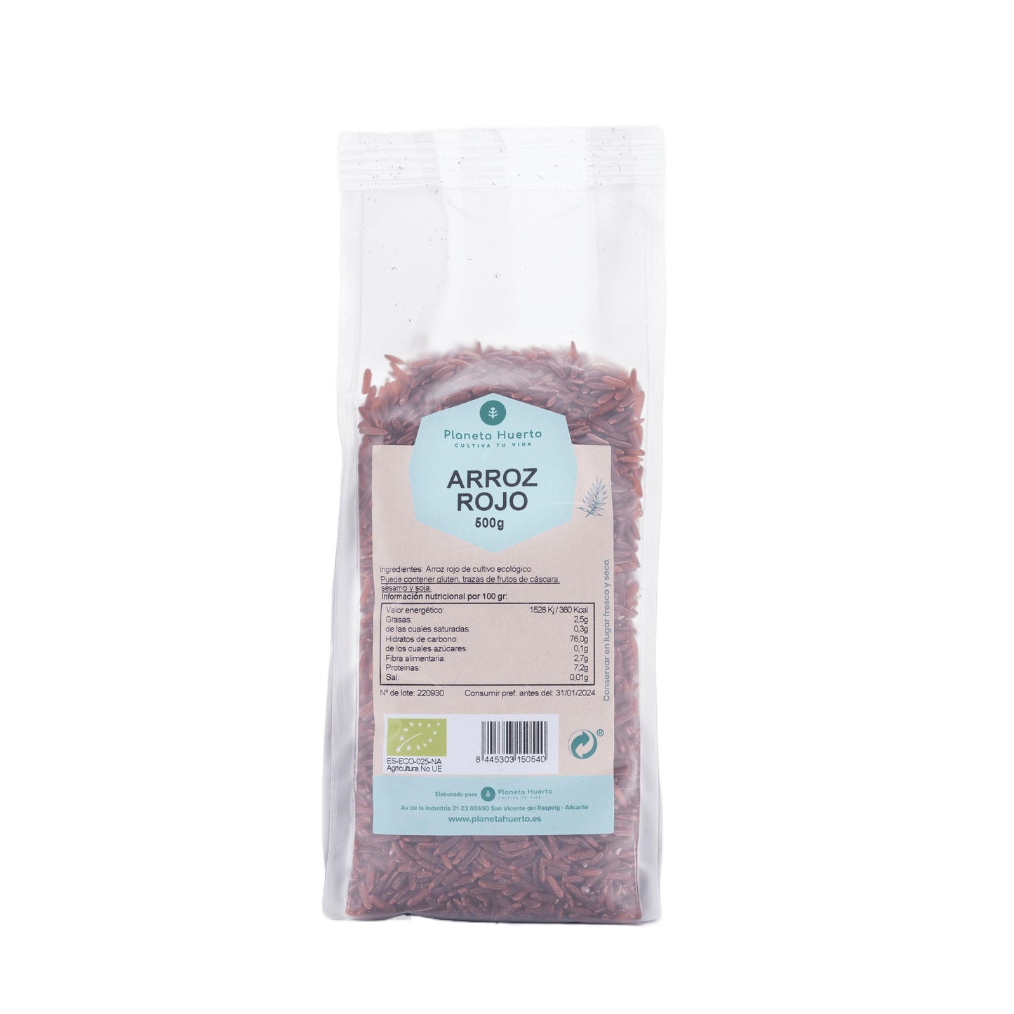 Arroz rojo ECO Planeta Huerto 500 g