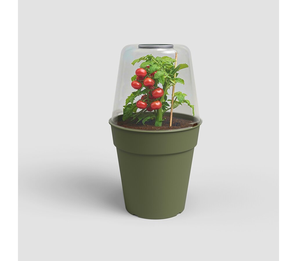 Artevasi Macetero De Plástico Reciclado Madagascar Verde 50cm