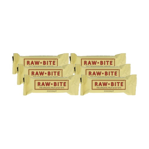 Pack x 6 Barritas ecológica Raw-Bite Coco 50 g