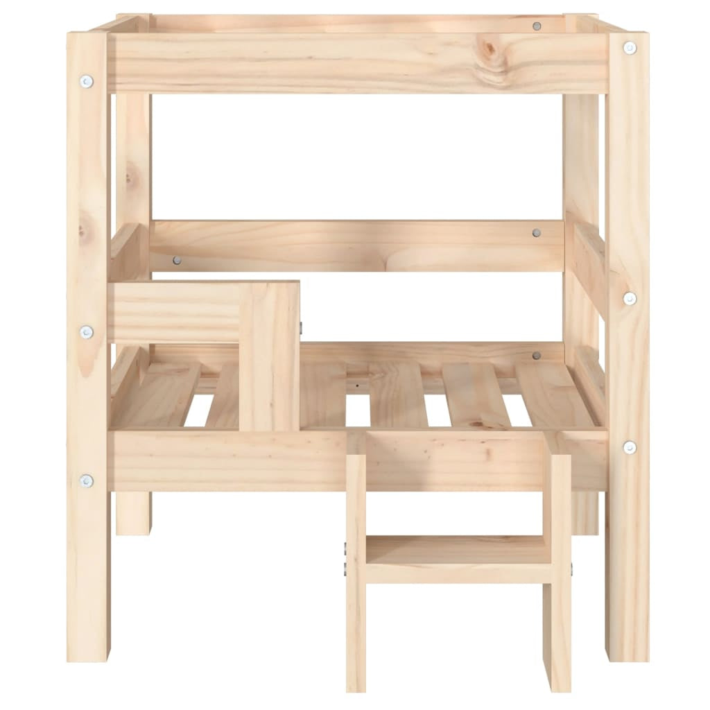 Vidaxl Cama Para Perros Madera Maciza De Pino 55,5x53,5x60 Cm_4