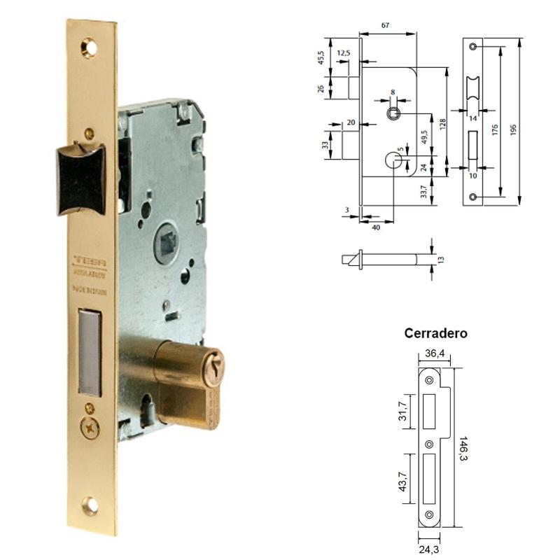 Cerradura Tesa 2010-hl/40