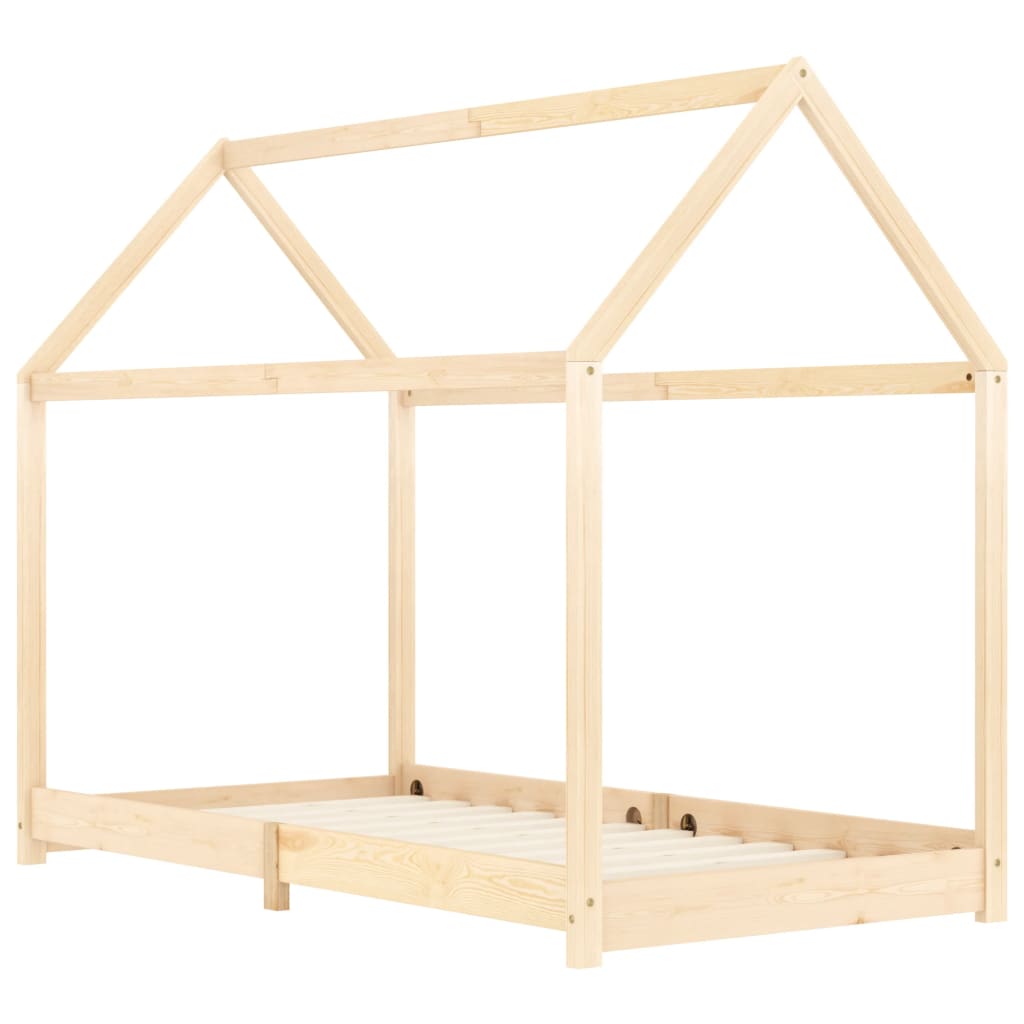 Estructura De Cama Infantil De Madera Maciza De Pino 90x200 Cm / Vetonek_5