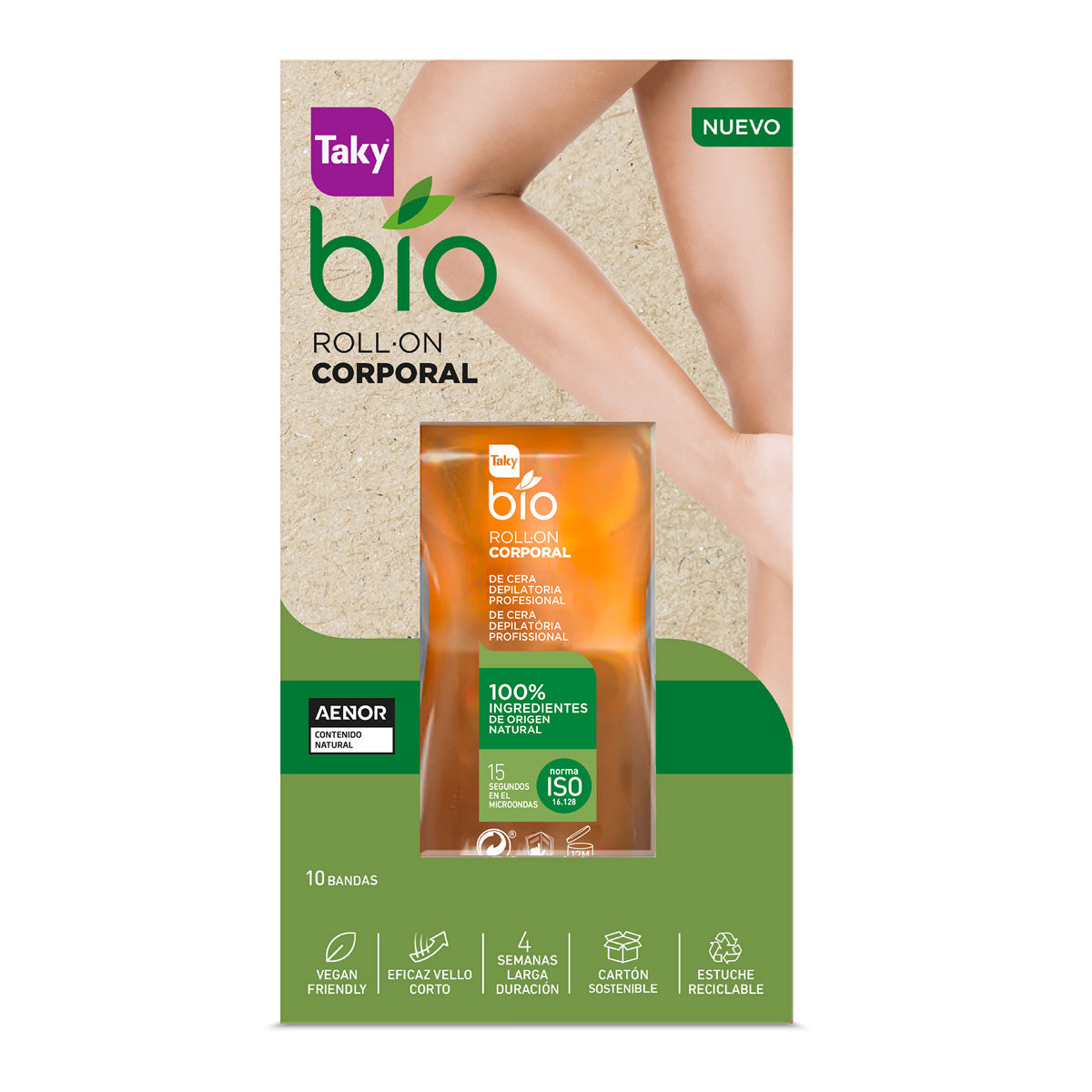 Cera Tibia Rollon BIO ACEITES NATURALES TAKY 200 ml